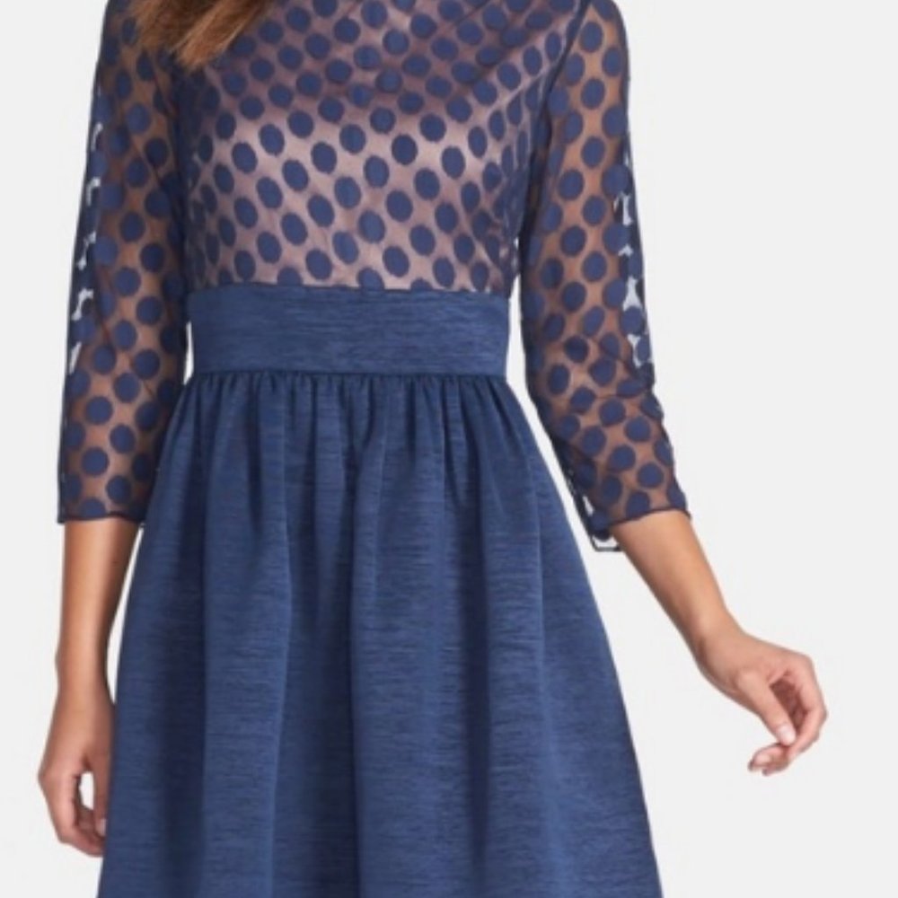 Eliza J Polka Dot Dress